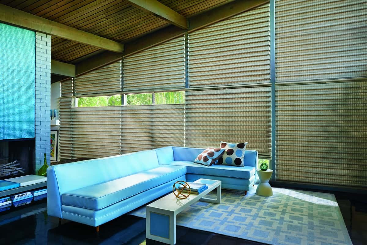 Vignette® Modern Roman Shades near Boynton Beach, Florida (FL), Room-darkening shades for bedrooms or media rooms.